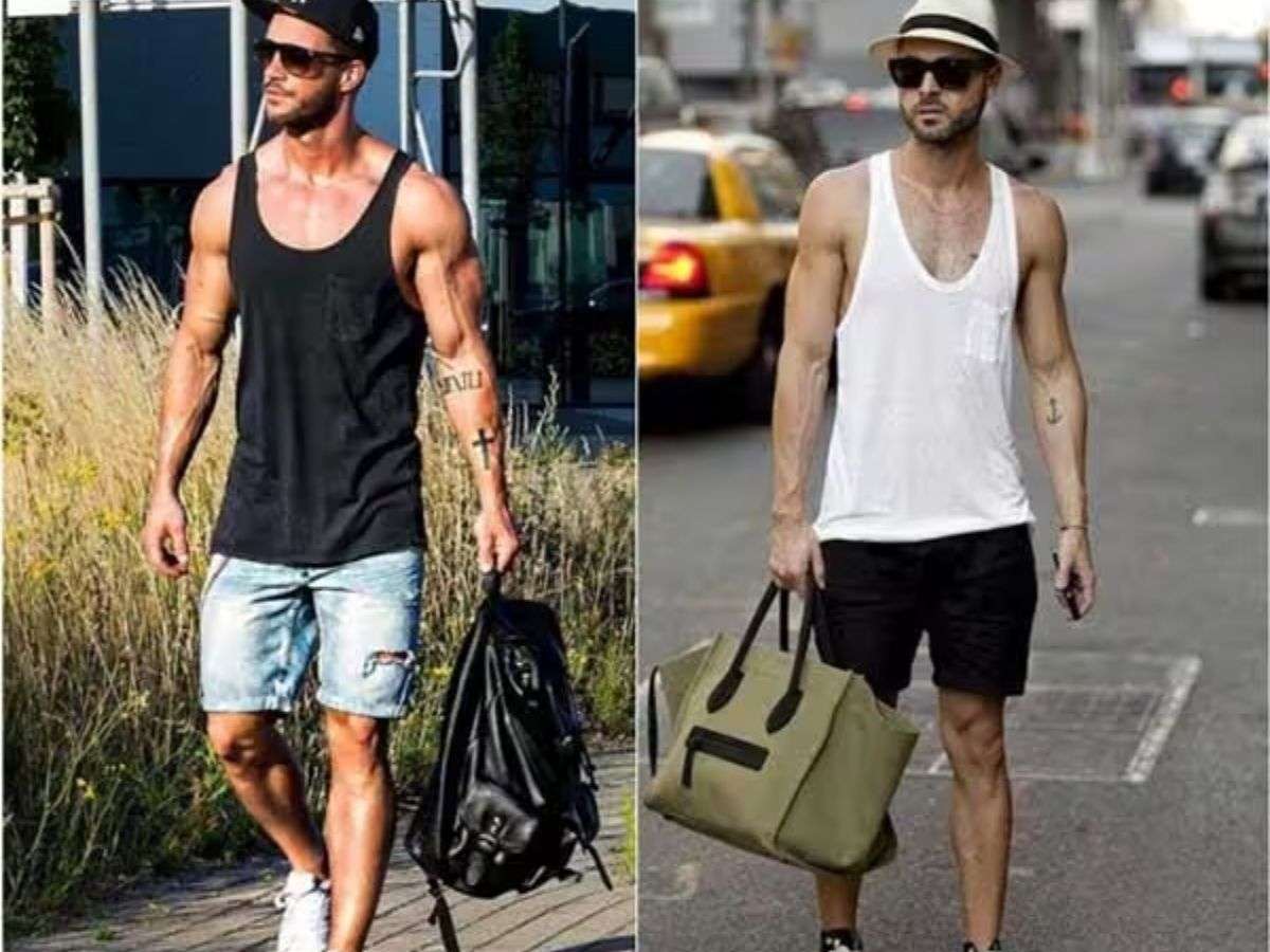 Áo tanktop mặc với quần short