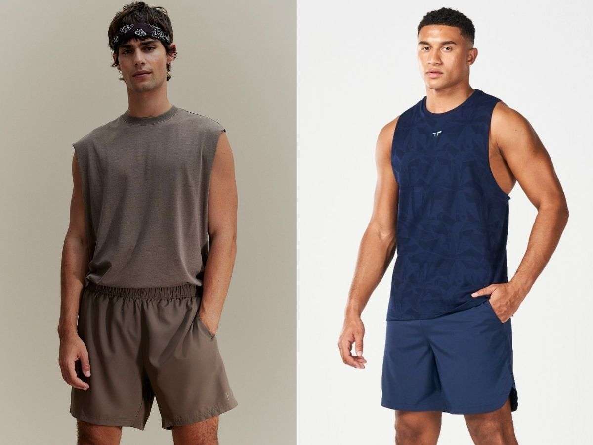 Combo kinh điển cho phòng tập với tank top và short thể thao