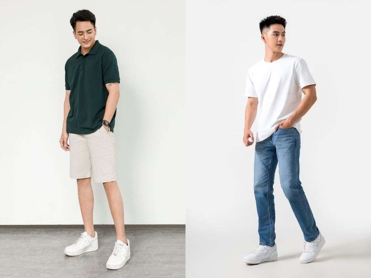 Phối đồ theo phong cách sporty và casual với đôi tất nam cổ ngắn