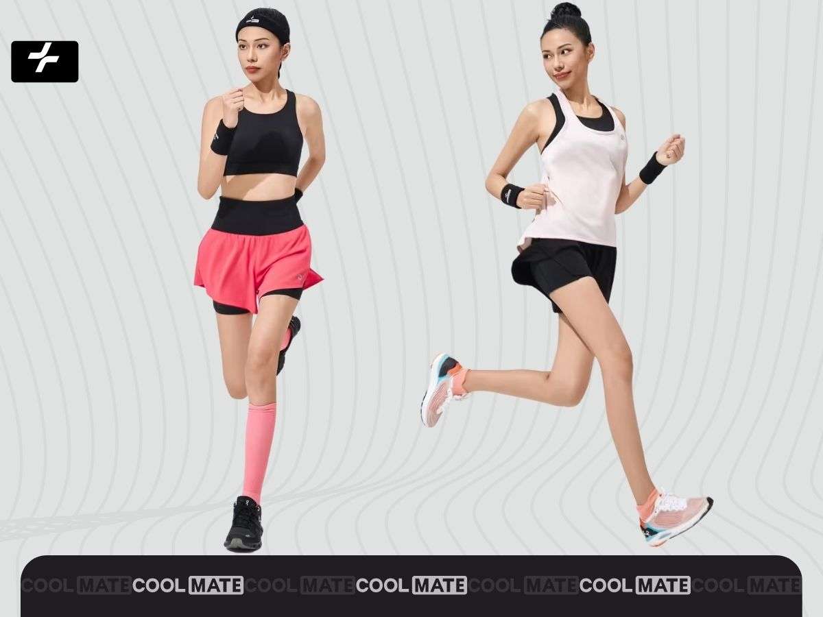 Quần short chạy bộ nữ thoải mái, nhẹ, linh hoạt