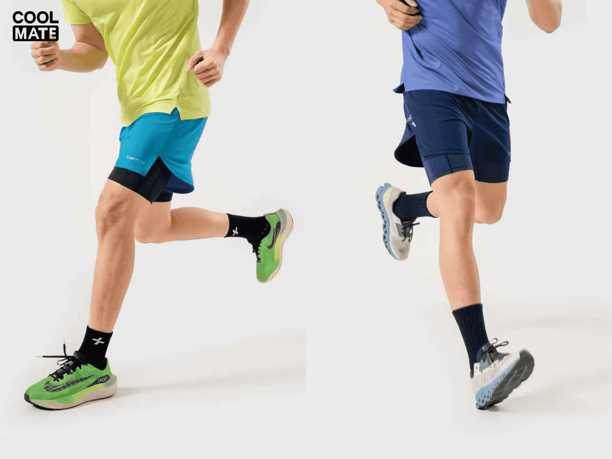 Quần short nam chạy bộ 2 lớp Fast & Free III tại Coolmate