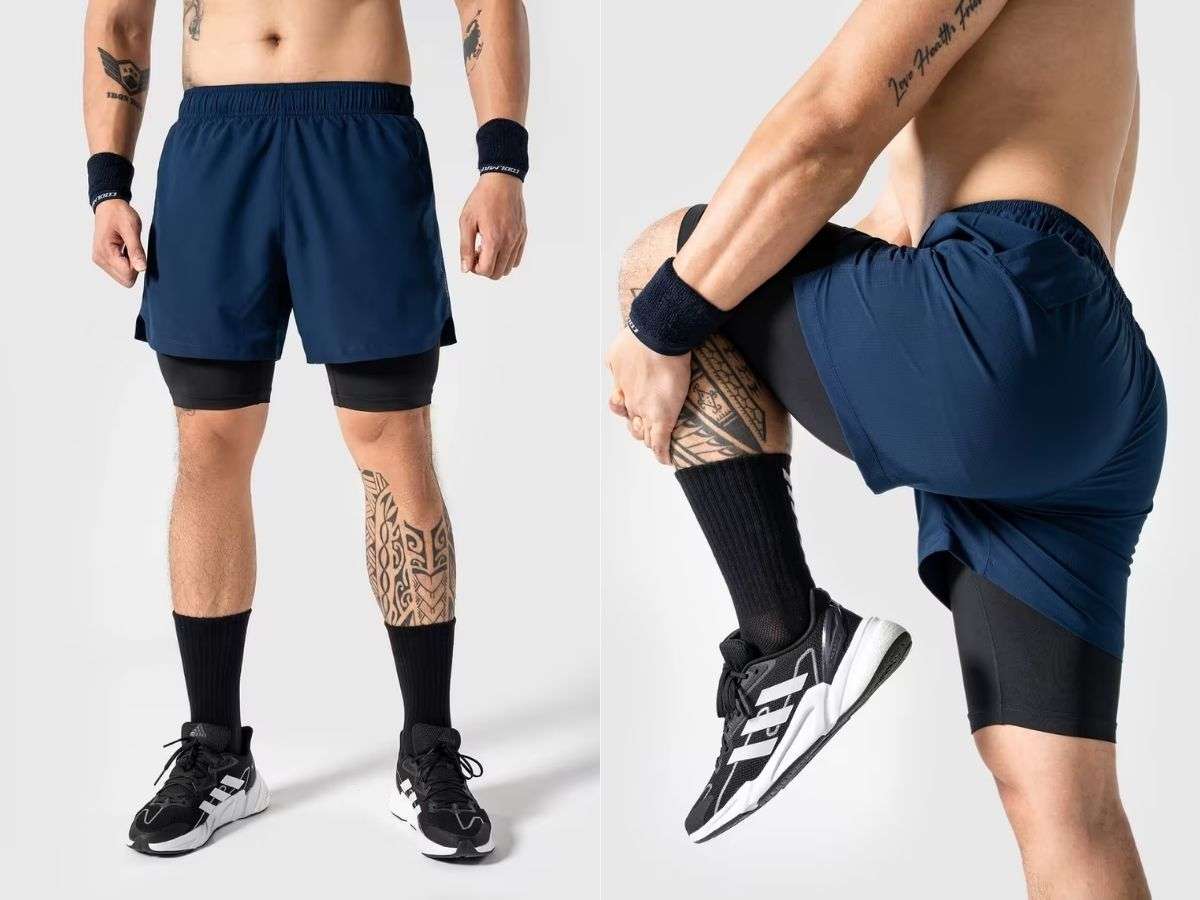 Quần Shorts Gym Power 2 Lớp