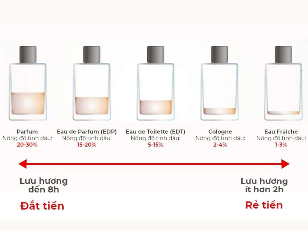 Chọn Nồng Độ Nước Hoa Phù Hợp