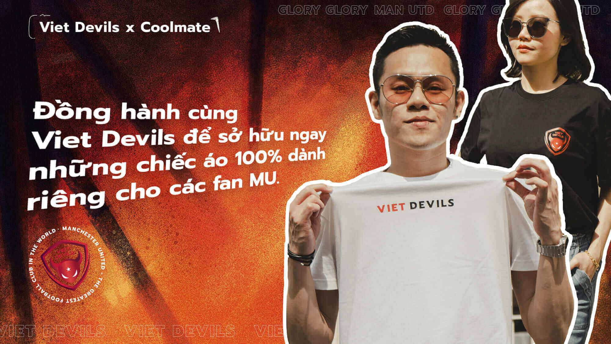 Viet Devils và Coolmate ra mắt bộ sưu tập áo thun dành cho fan Manchester United