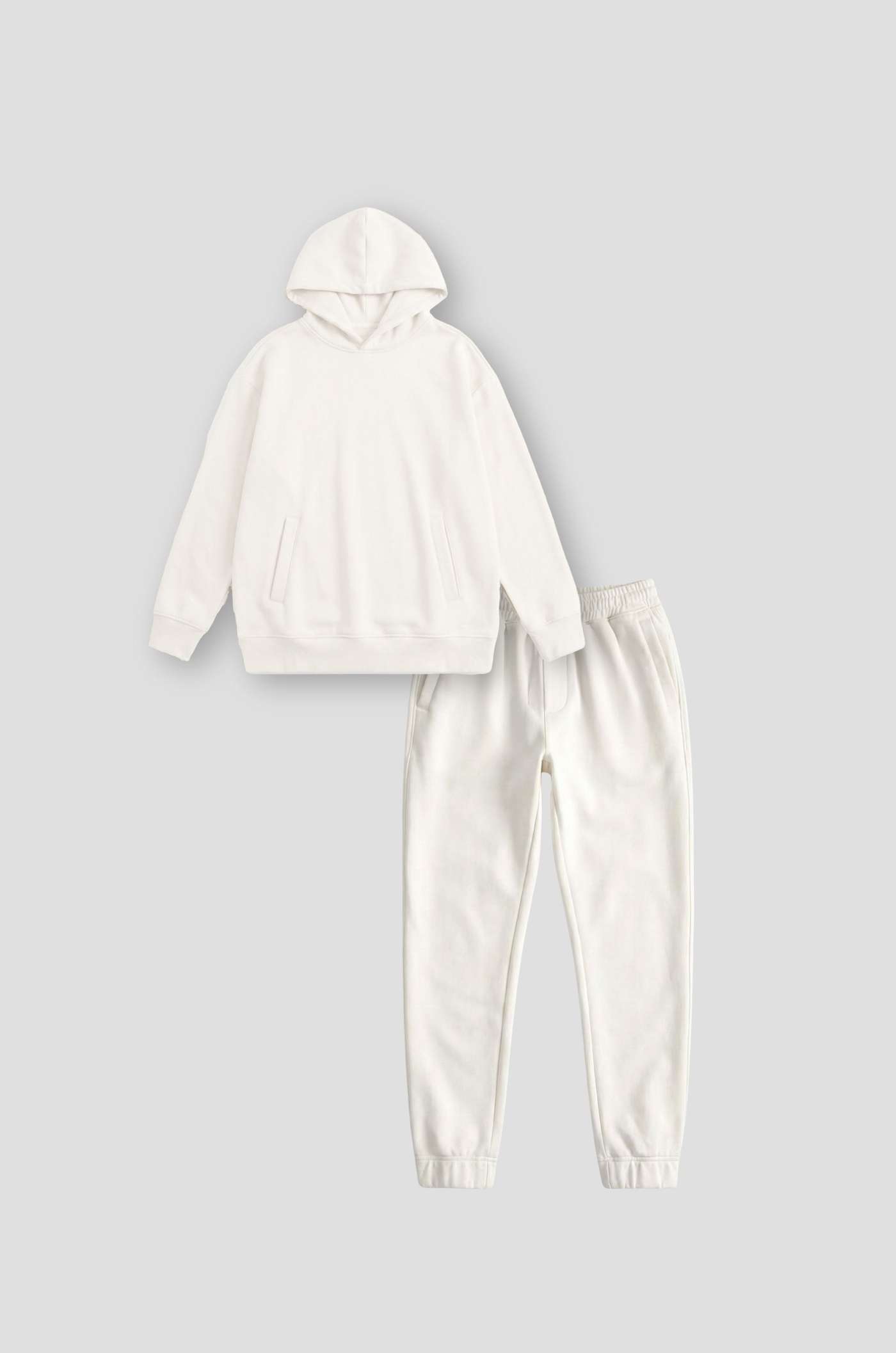 Set nỉ nam All-day Hoodie - Trắng - undefined