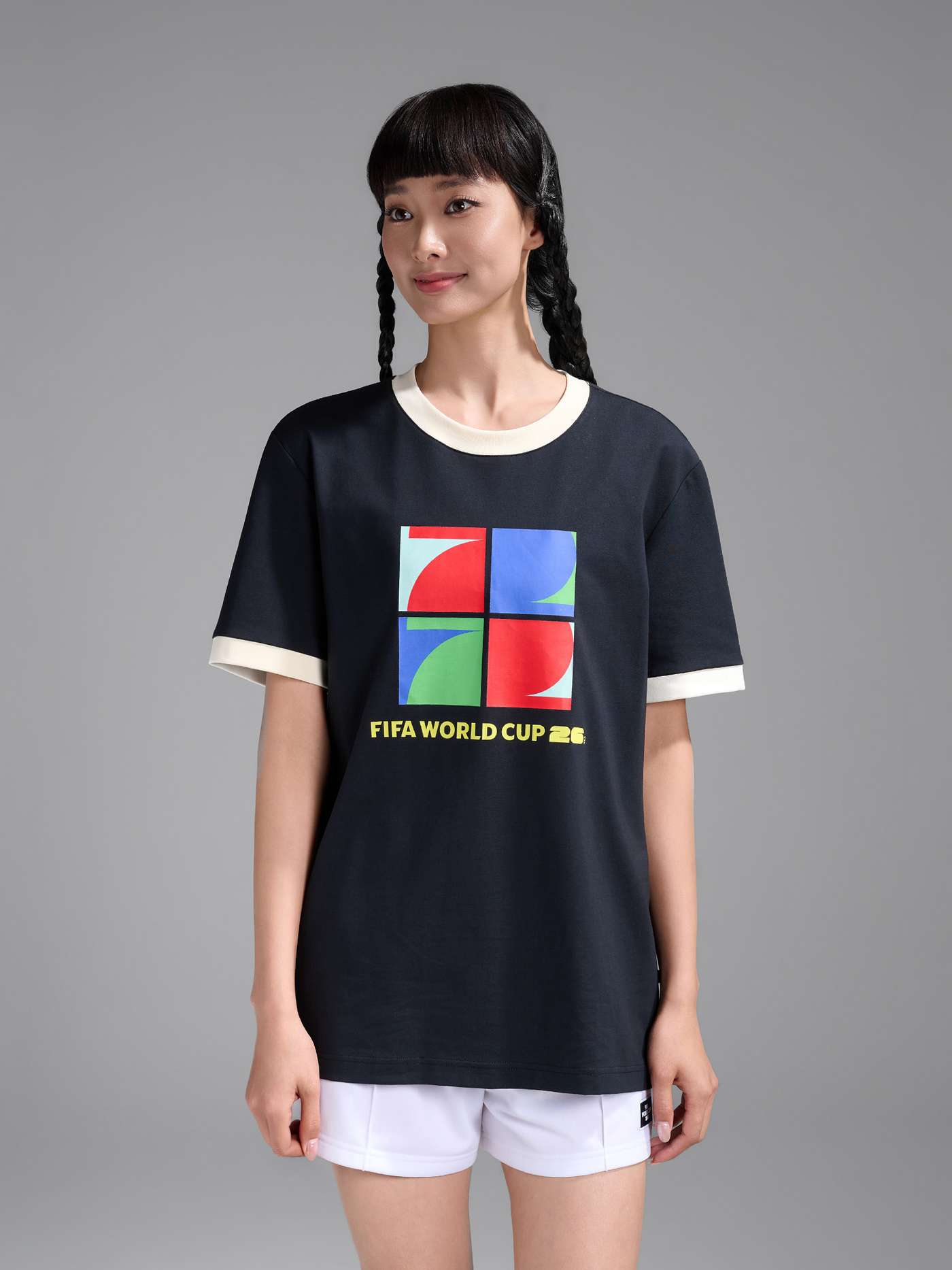 Áo Tshirt Cotton Compact Colored Rib World Cup Mosaic 26 - undefined