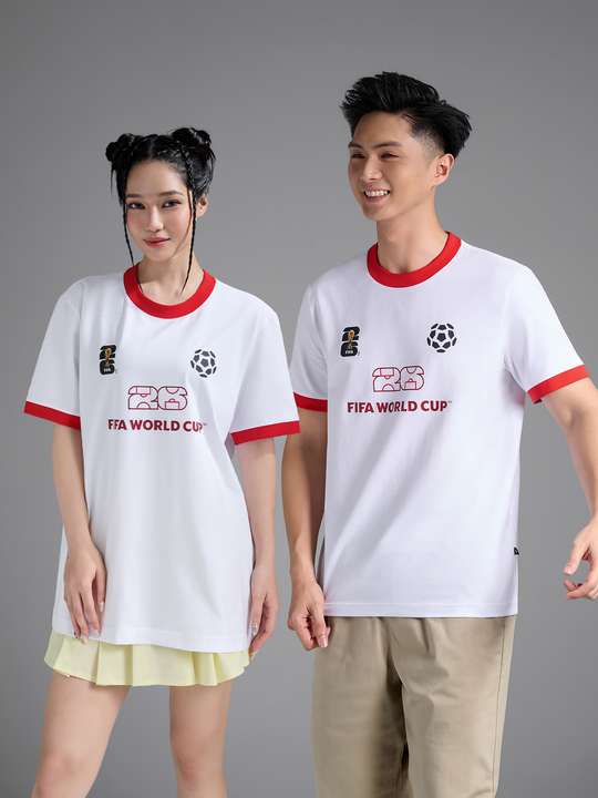 Áo Tshirt Cotton Compact Colored Rib World Cup Red Edition video thumbnail
