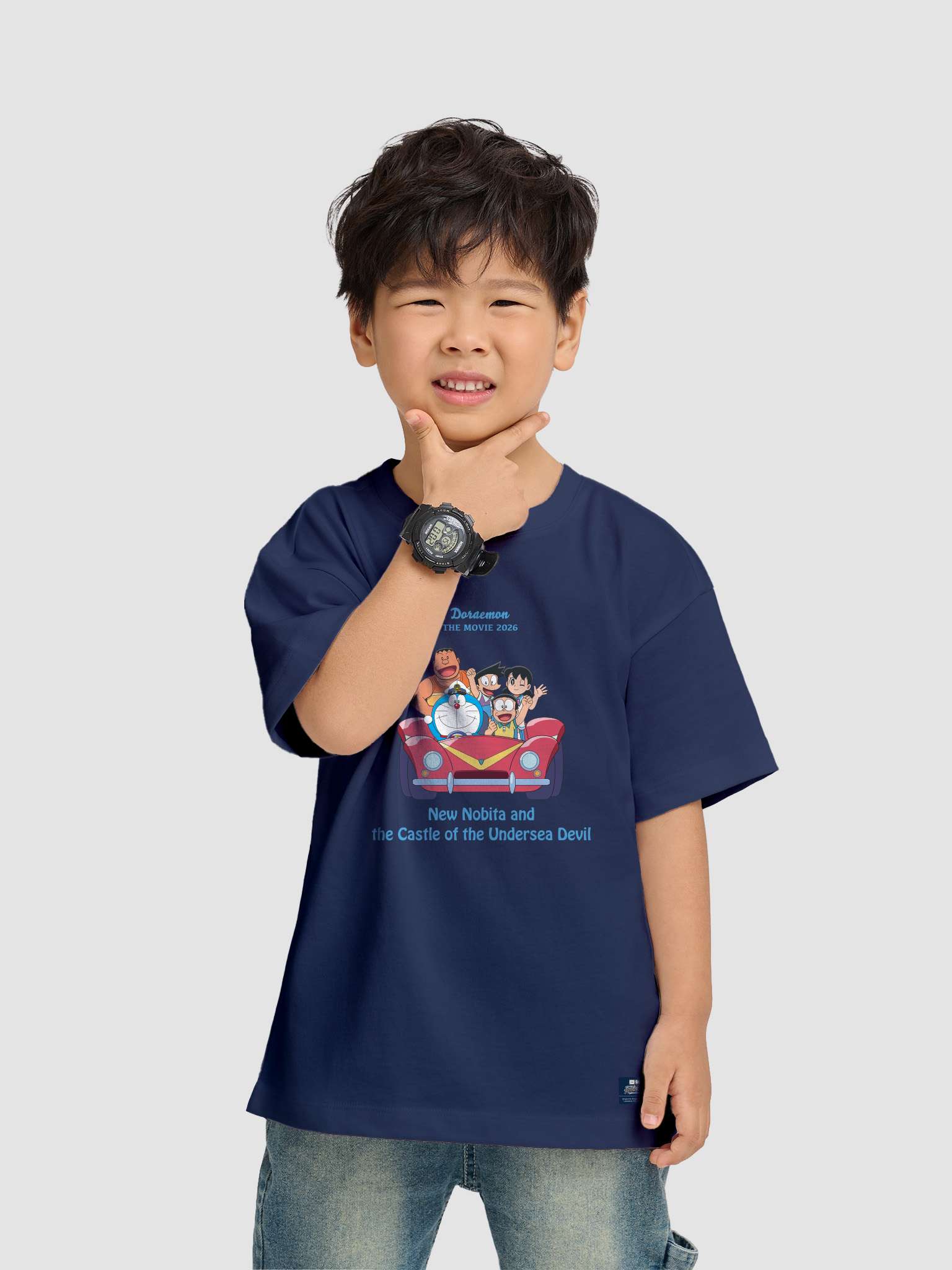Áo thun trẻ em Doraemon Chuyến Xe Tình Bạn - undefined