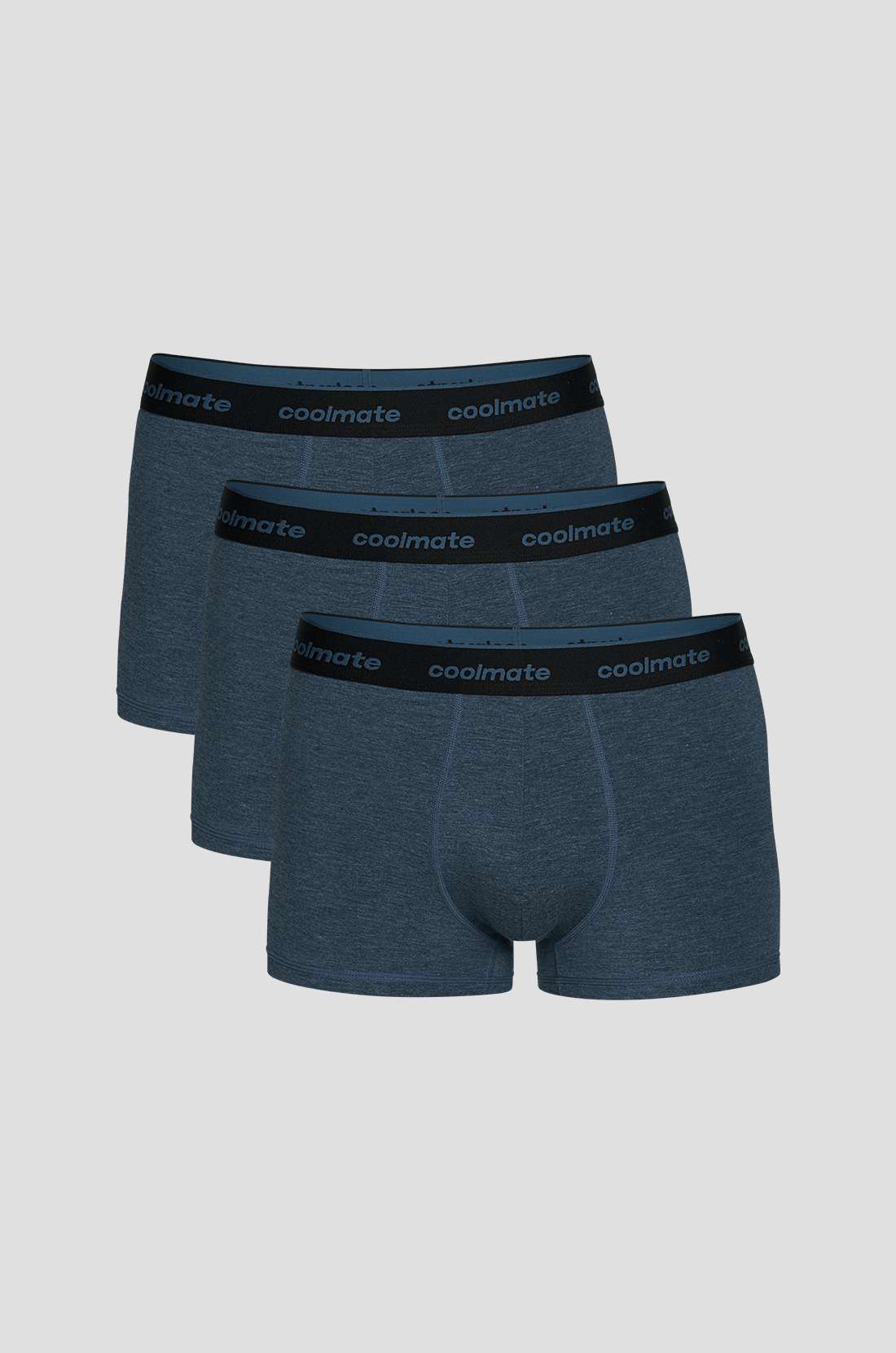 Combo 3 Quần Lót Nam Trunk Bamboo Melange Logo 2 - undefined