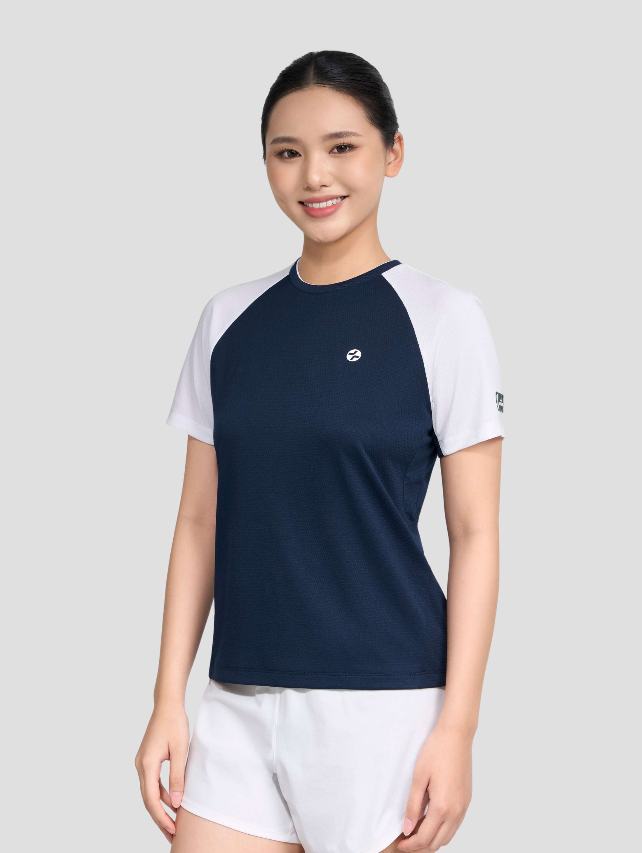 Tshirt cầu lông nữ Side Line Smash Energy - undefined