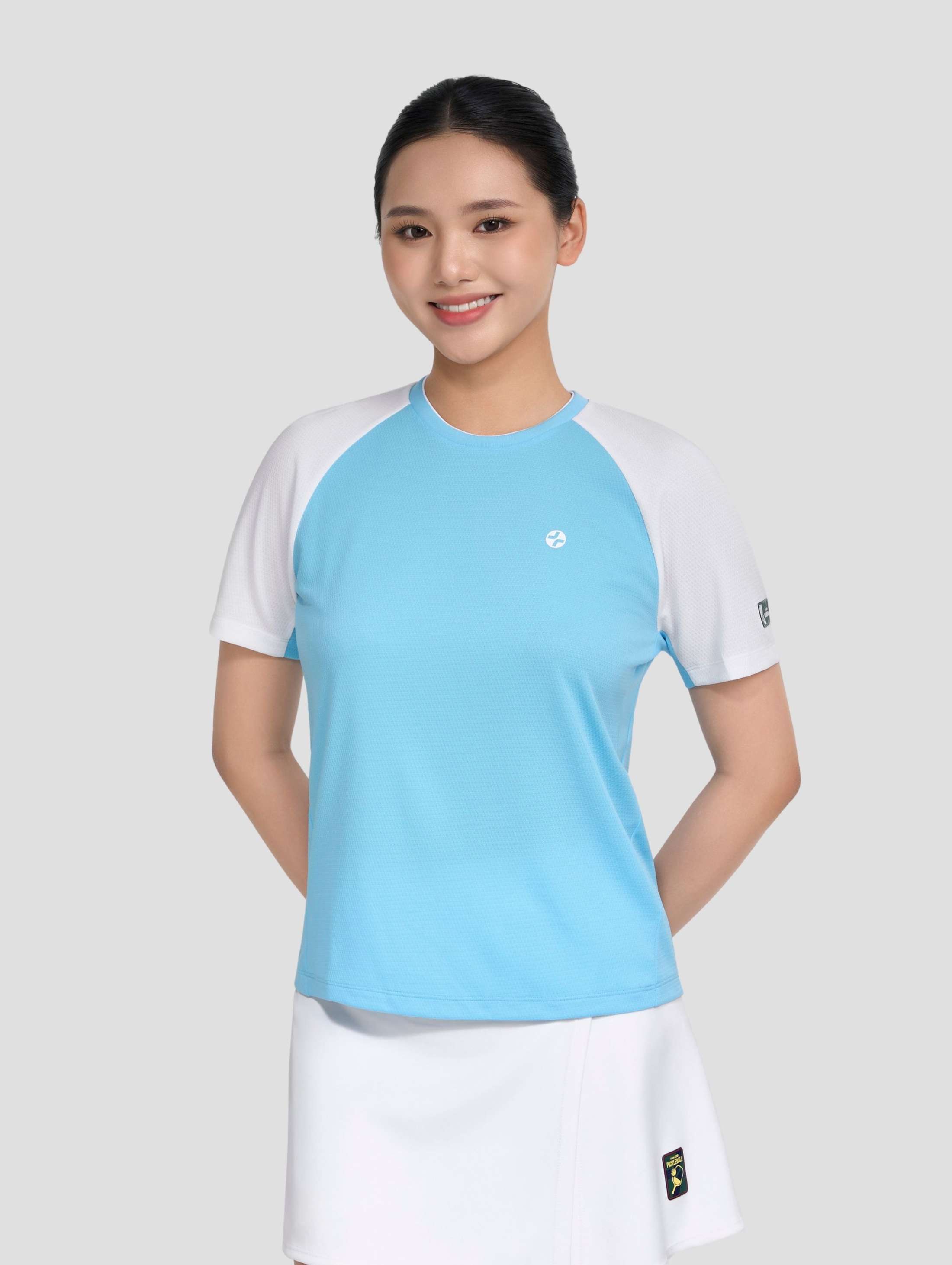 Tshirt cầu lông nữ Side Line Smash Energy - undefined