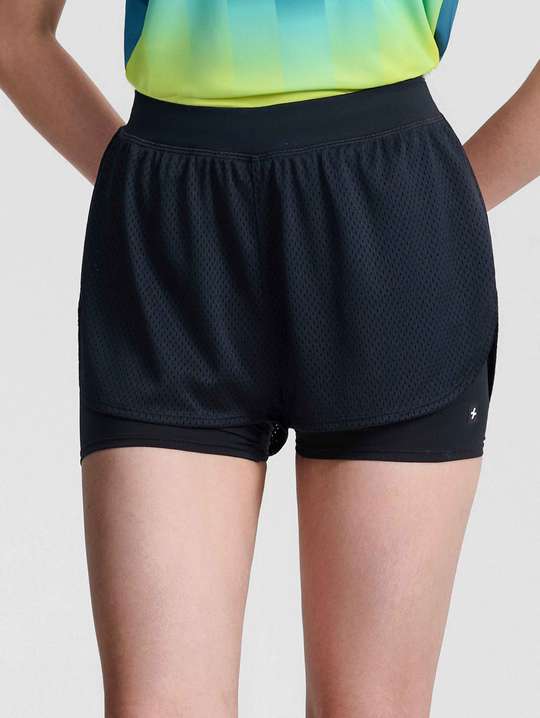 Quần shorts thể thao nữ 2 lớp Mesh Essentials video thumbnail