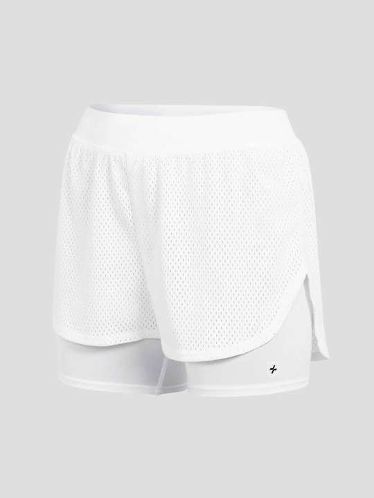 Quần shorts thể thao nữ 2 lớp Mesh Essentials - undefined