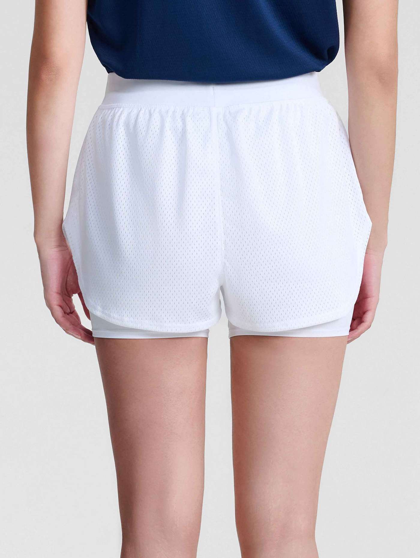 Quần shorts thể thao nữ 2 lớp Mesh Essentials - undefined