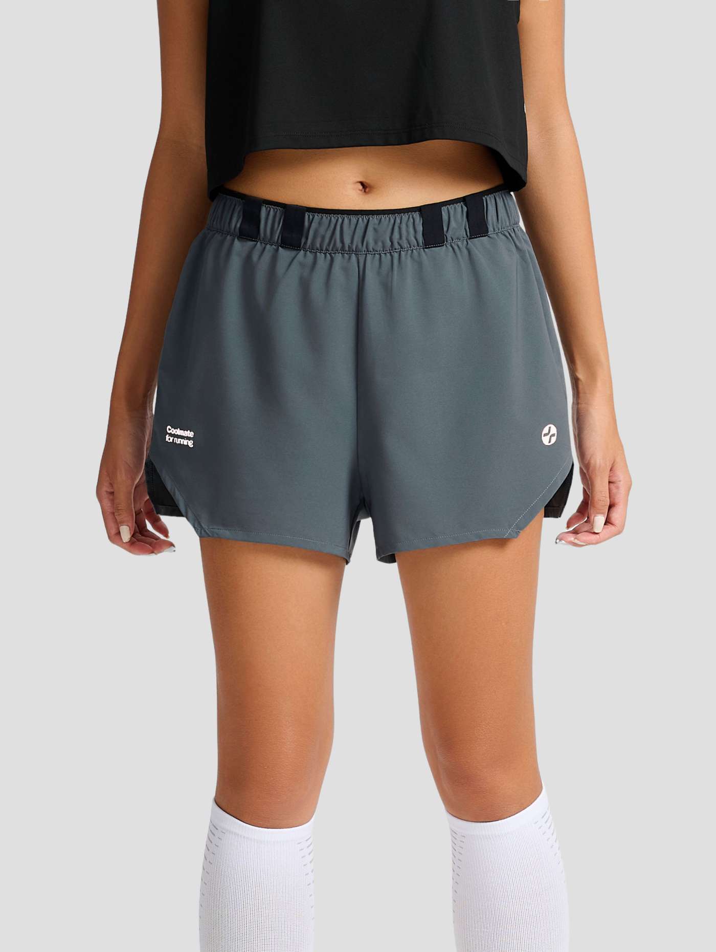 Quần shorts chạy bộ nữ 2 lớp 3IN 360Reflect™ "Run Safe In The Dark" - undefined
