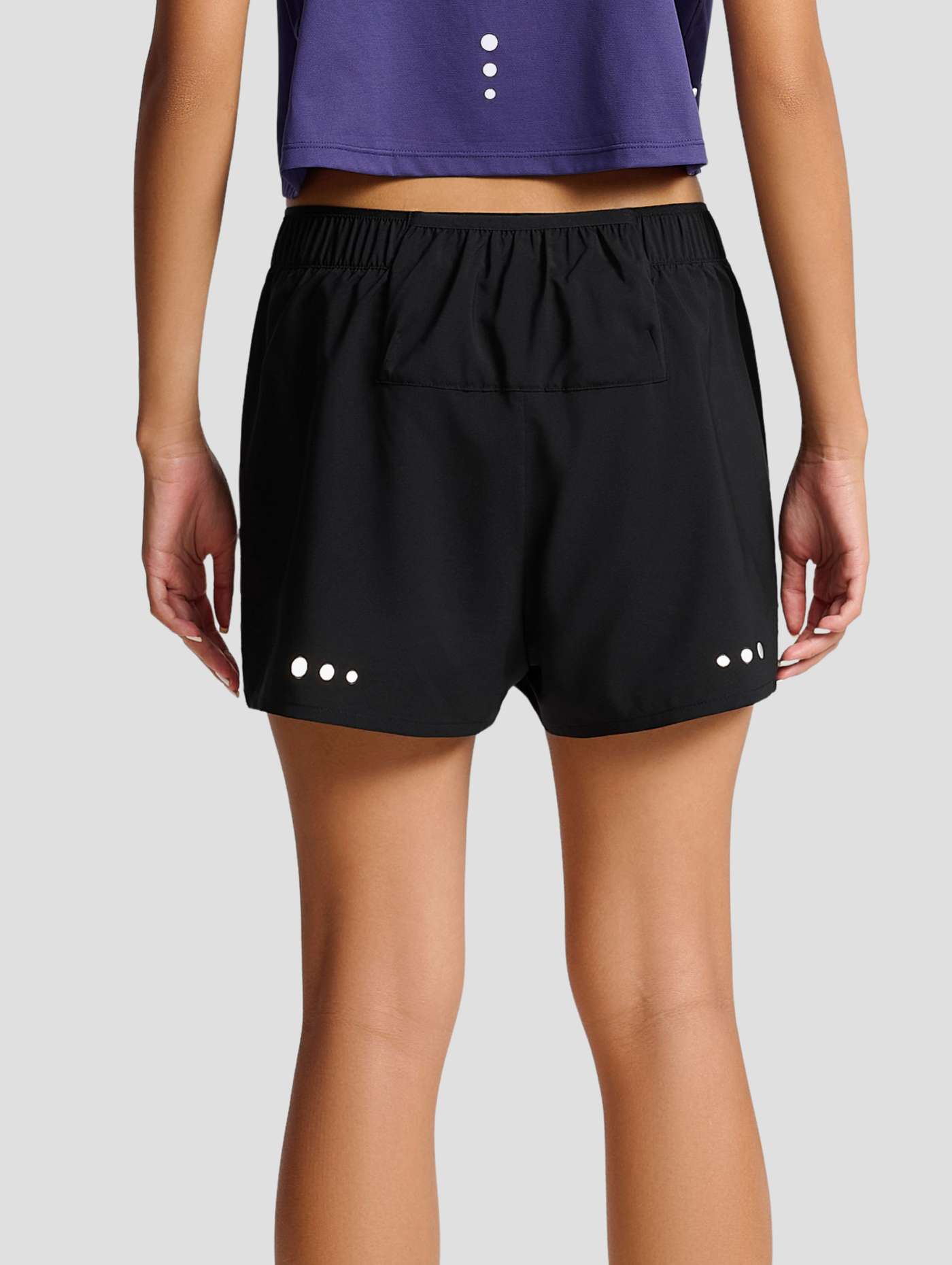 Quần shorts chạy bộ nữ 2 lớp 3IN 360Reflect™ "Run Safe In The Dark" - undefined