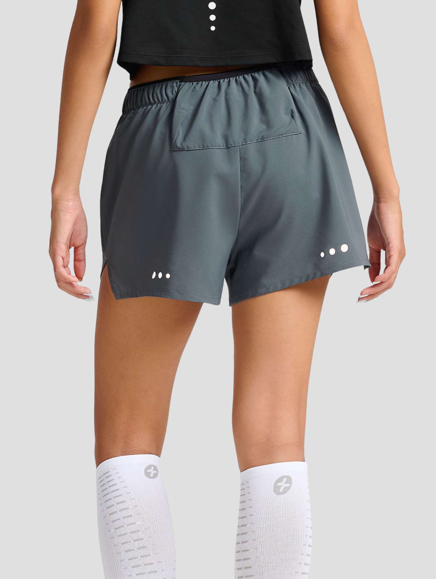 Quần shorts chạy bộ nữ 2 lớp 3IN 360Reflect™ "Run Safe In The Dark" - undefined