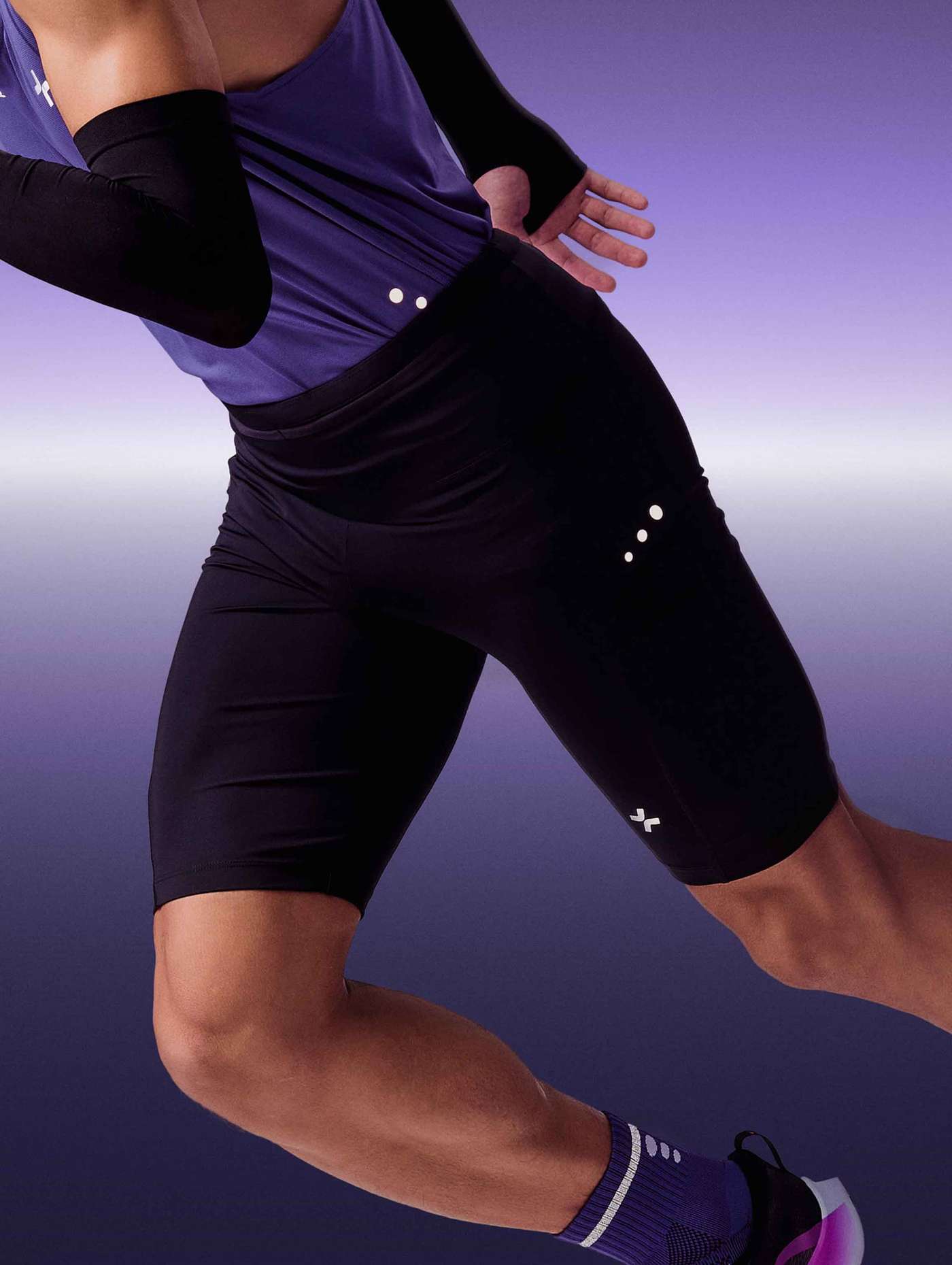 Quần biker chạy bộ nam basic 360Reflect™ "Run Safe In The Dark" - undefined