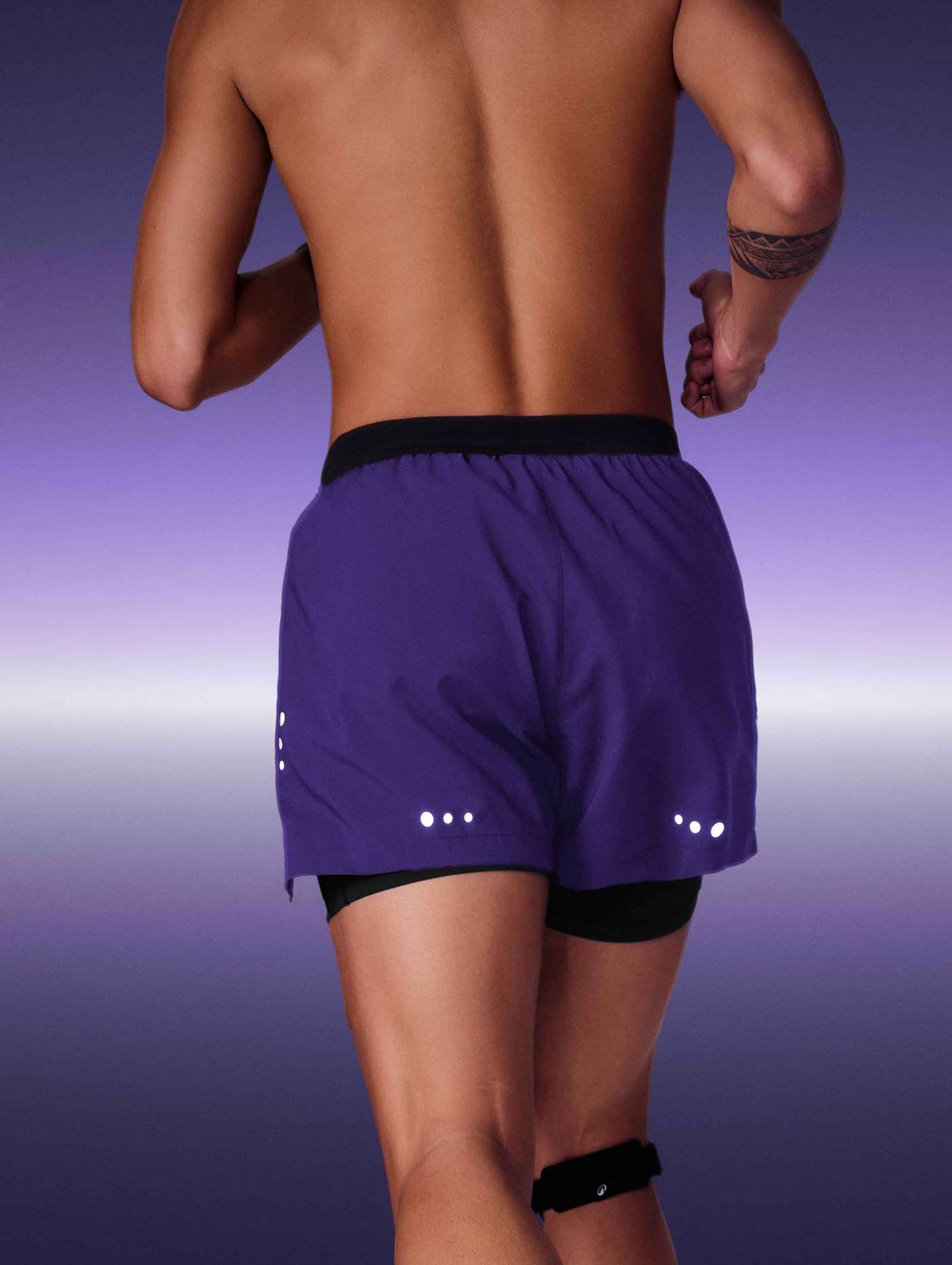 Quần shorts chạy bộ nam 2 lớp 3IN 360Reflect™ "Run Safe In The Dark" - undefined