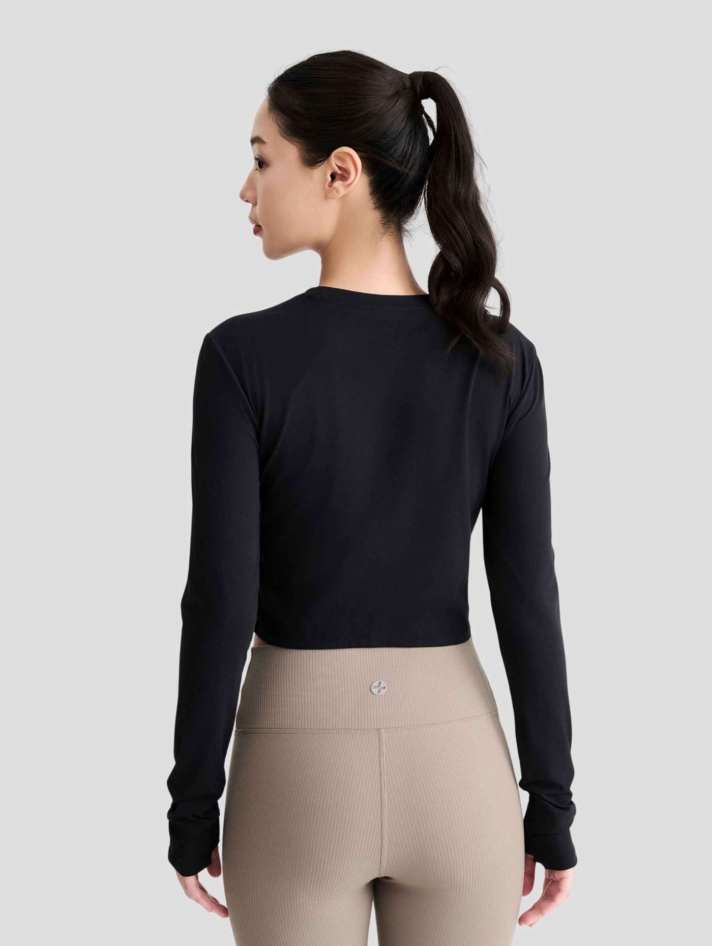 Áo dài tay thể thao nữ Croptop Flex - undefined