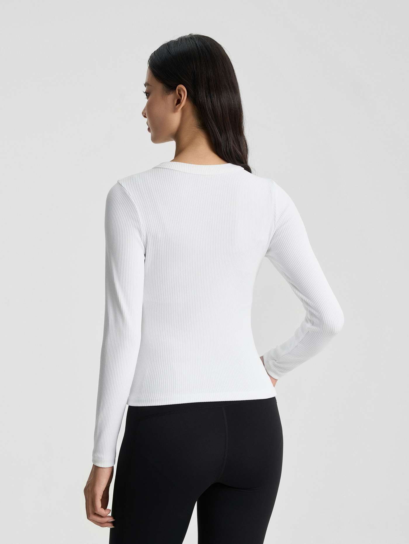 Áo dài tay thể thao nữ Comfort ribbed - undefined