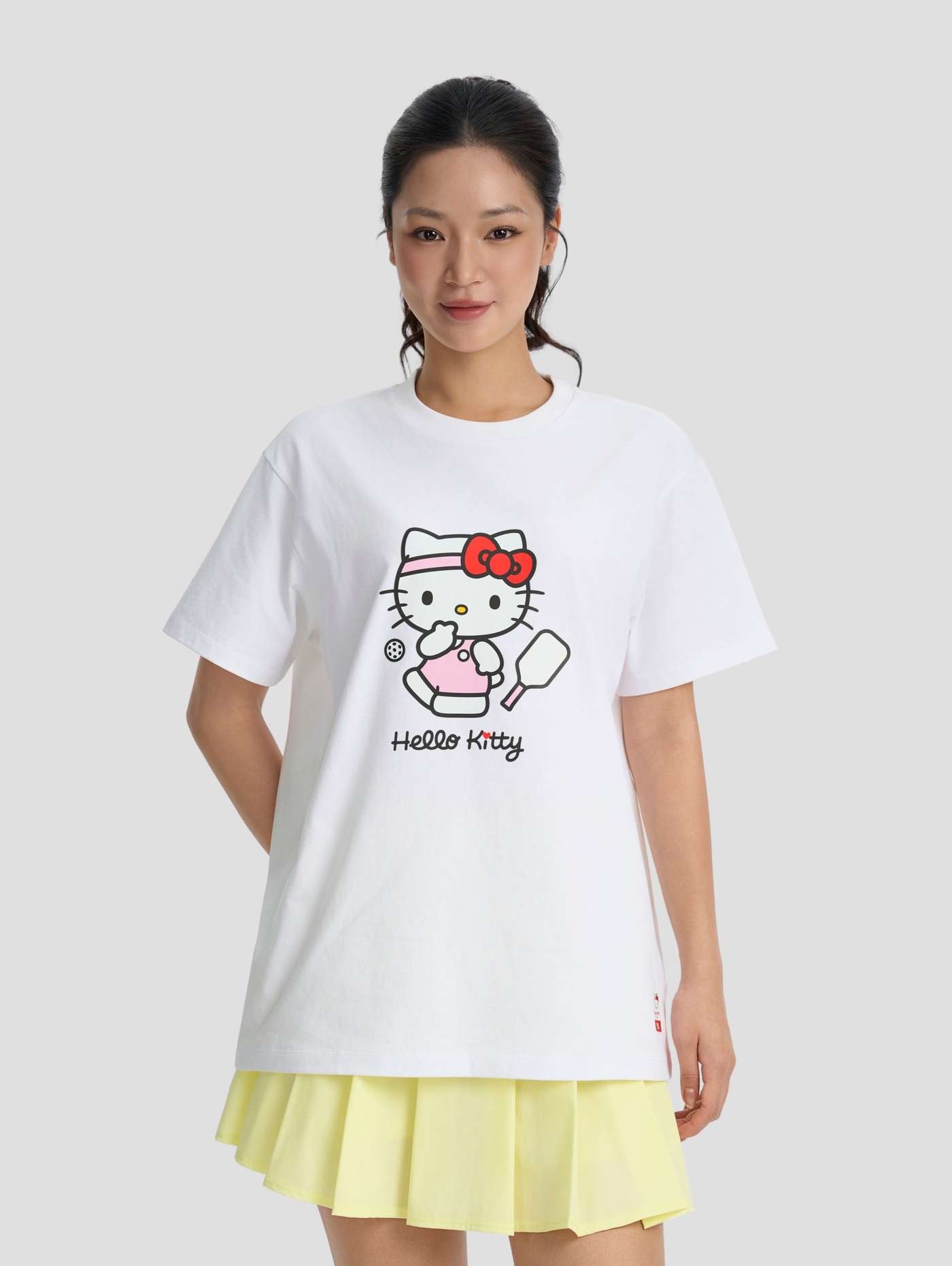 Áo thun cotton Relaxed Fit Kitty is Playing - undefined