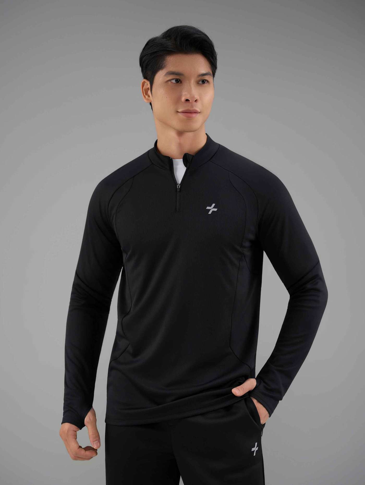 Áo dài tay thể thao nam Exdry Halfzip - undefined
