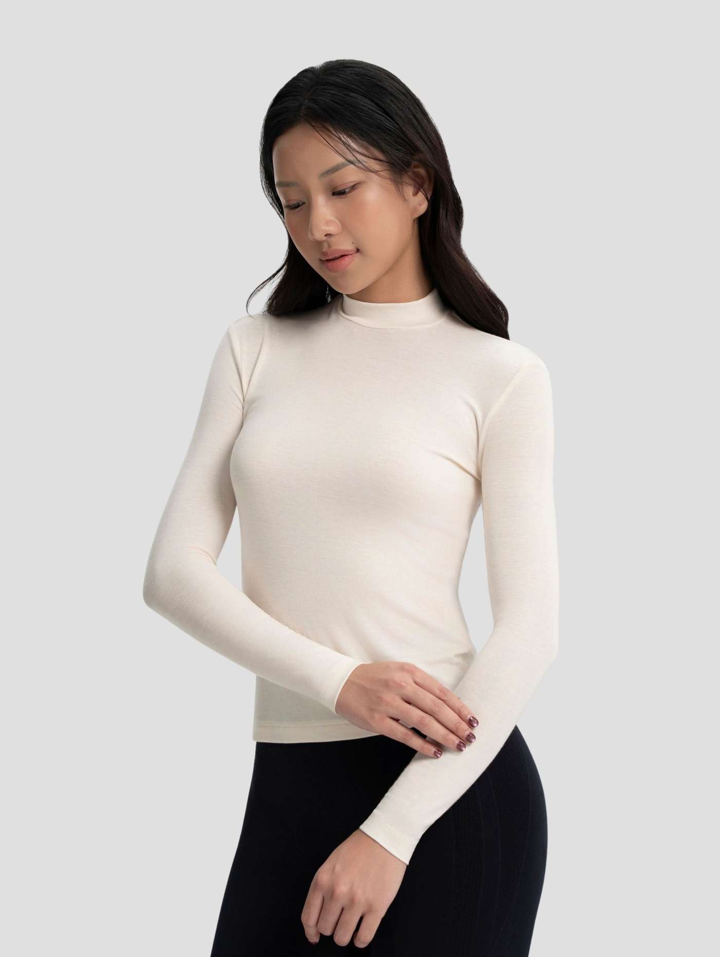 Áo giữ nhiệt nữ Ex-Warm cổ trung - undefined