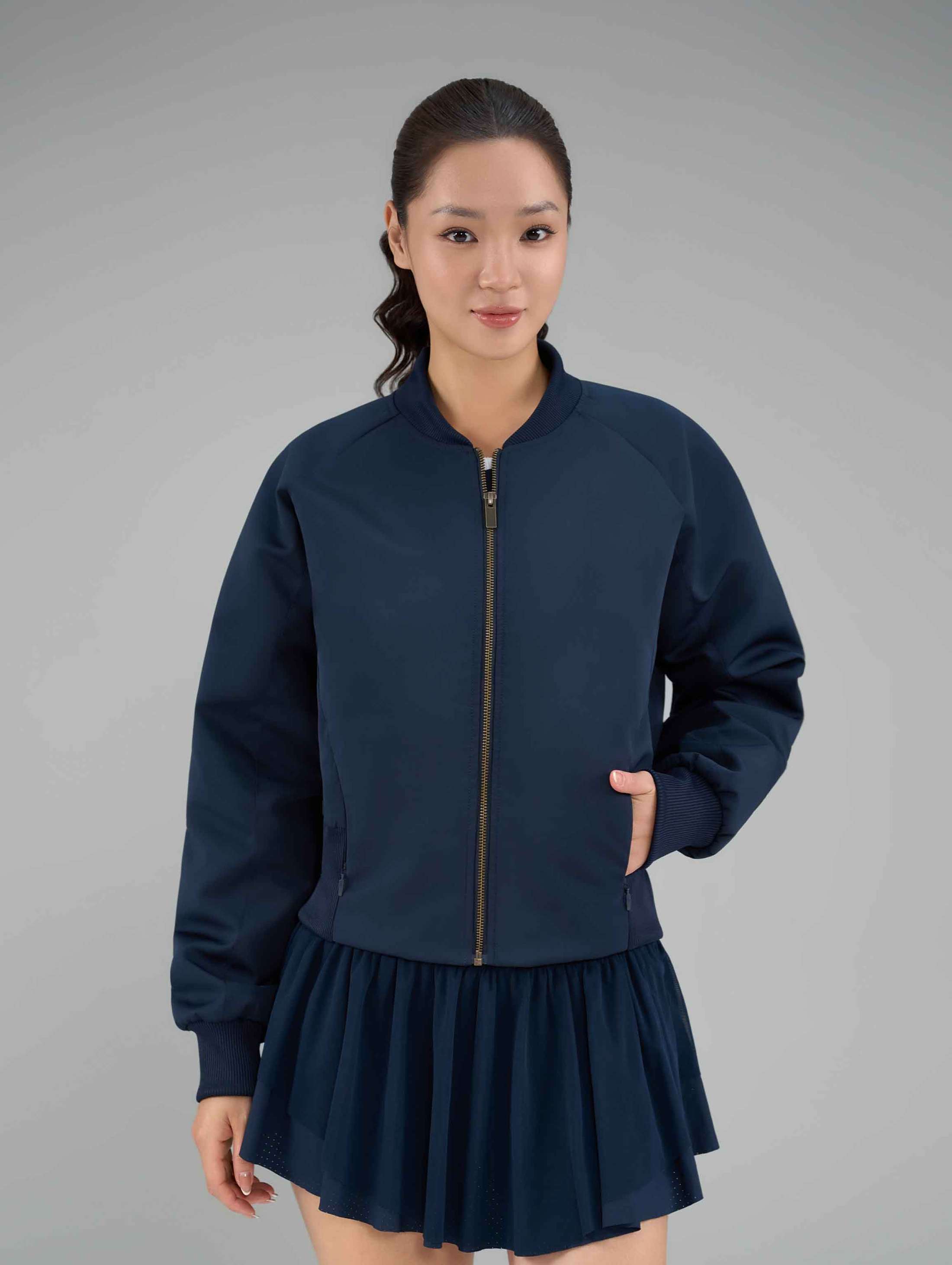 Áo khoác thể thao nữ Bomber Flowline - undefined