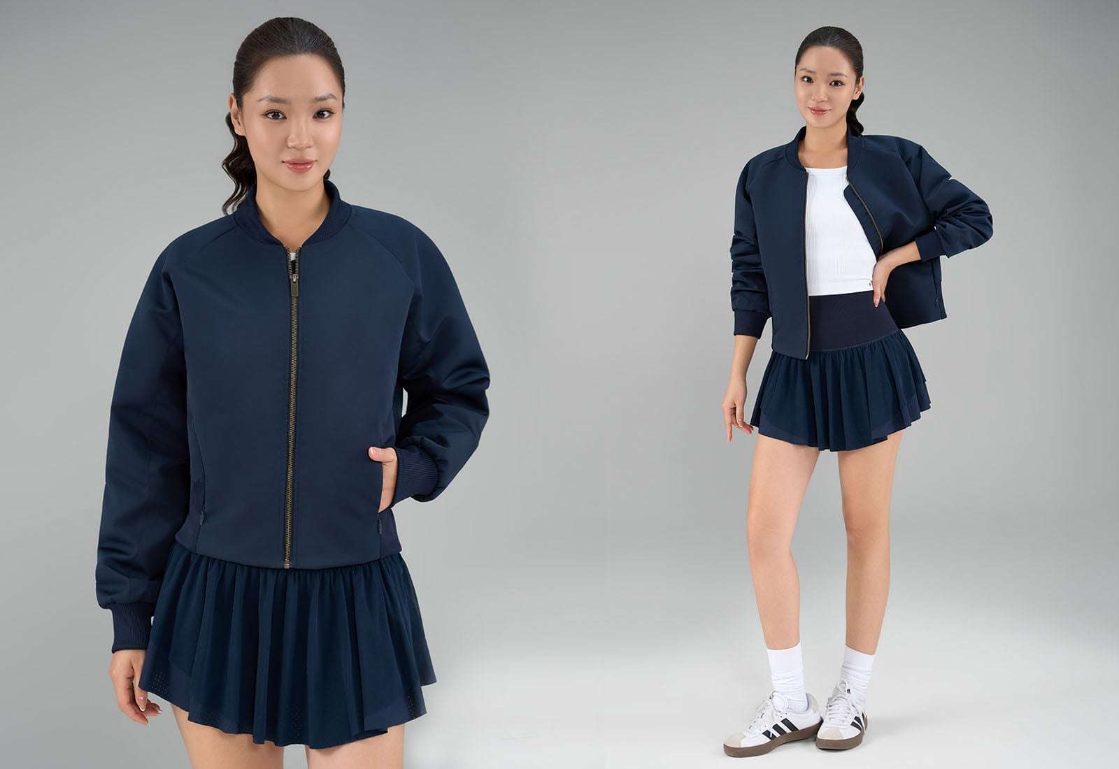 Áo khoác thể thao nữ Bomber Flowline