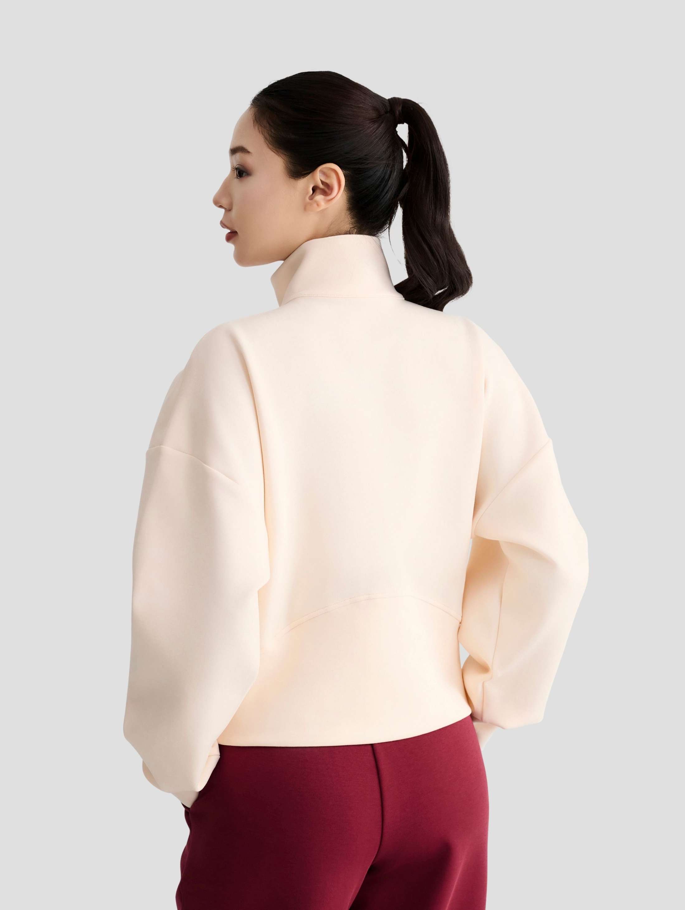 Áo Half Zip Oversized nữ Studio - undefined