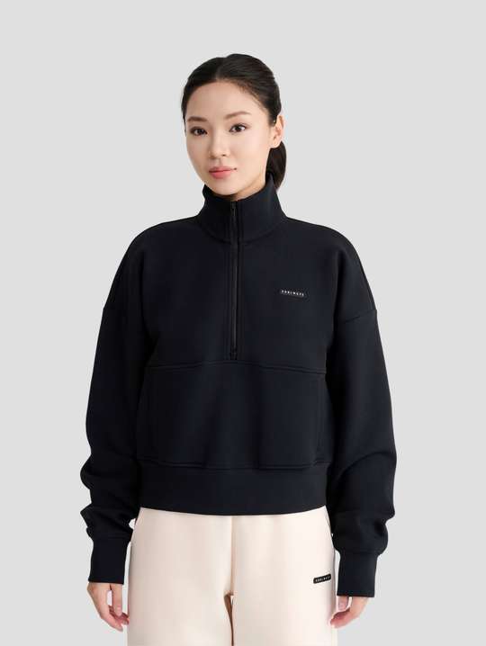 Áo Half Zip Oversized nữ Studio - undefined