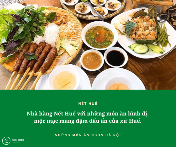 30/04 đi ăn ở đâu tại Hà Nội ? Nét Huế là nhà hàng ăn ngon ở Hà Nội bạn nên thử ngay