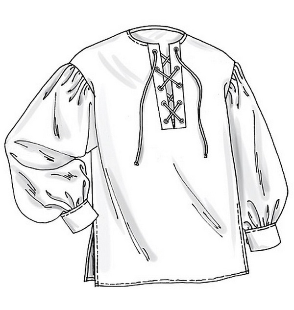 Thiết kế áo sơ mi trong thời kỳ đầu