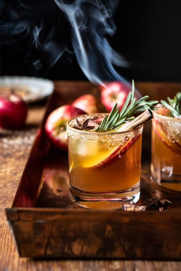 Cách pha Cocktail từ rượu Whisky và táo tươi - Cocktail trà táo