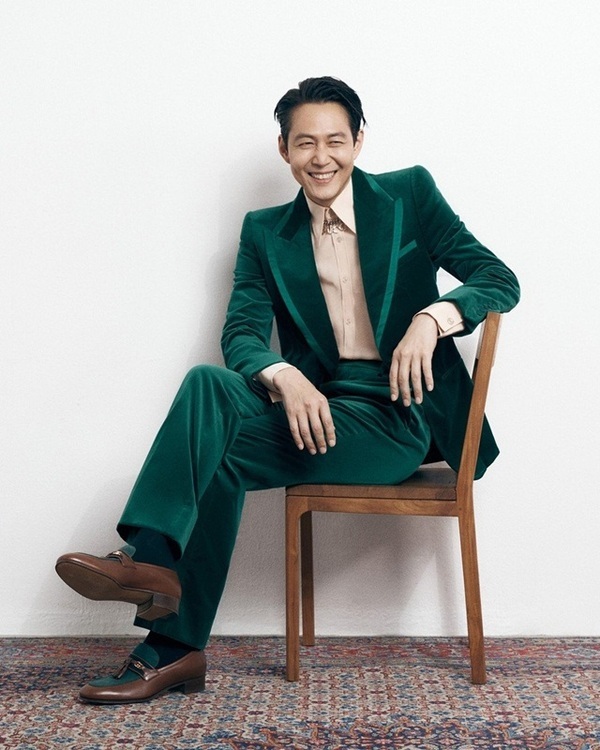 Lee Jung Jae lịch lãm trong thiết kế suit của Gucci