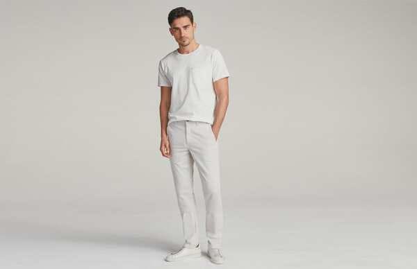 chinos with sport outfit