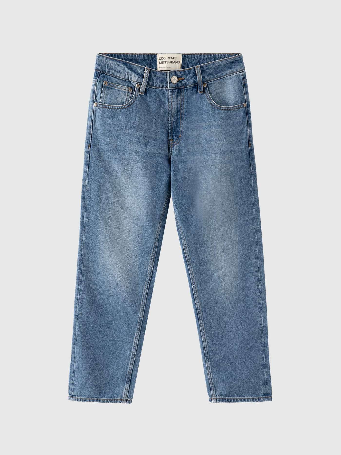 Quần Jeans Nam Basics dáng Straight - undefined