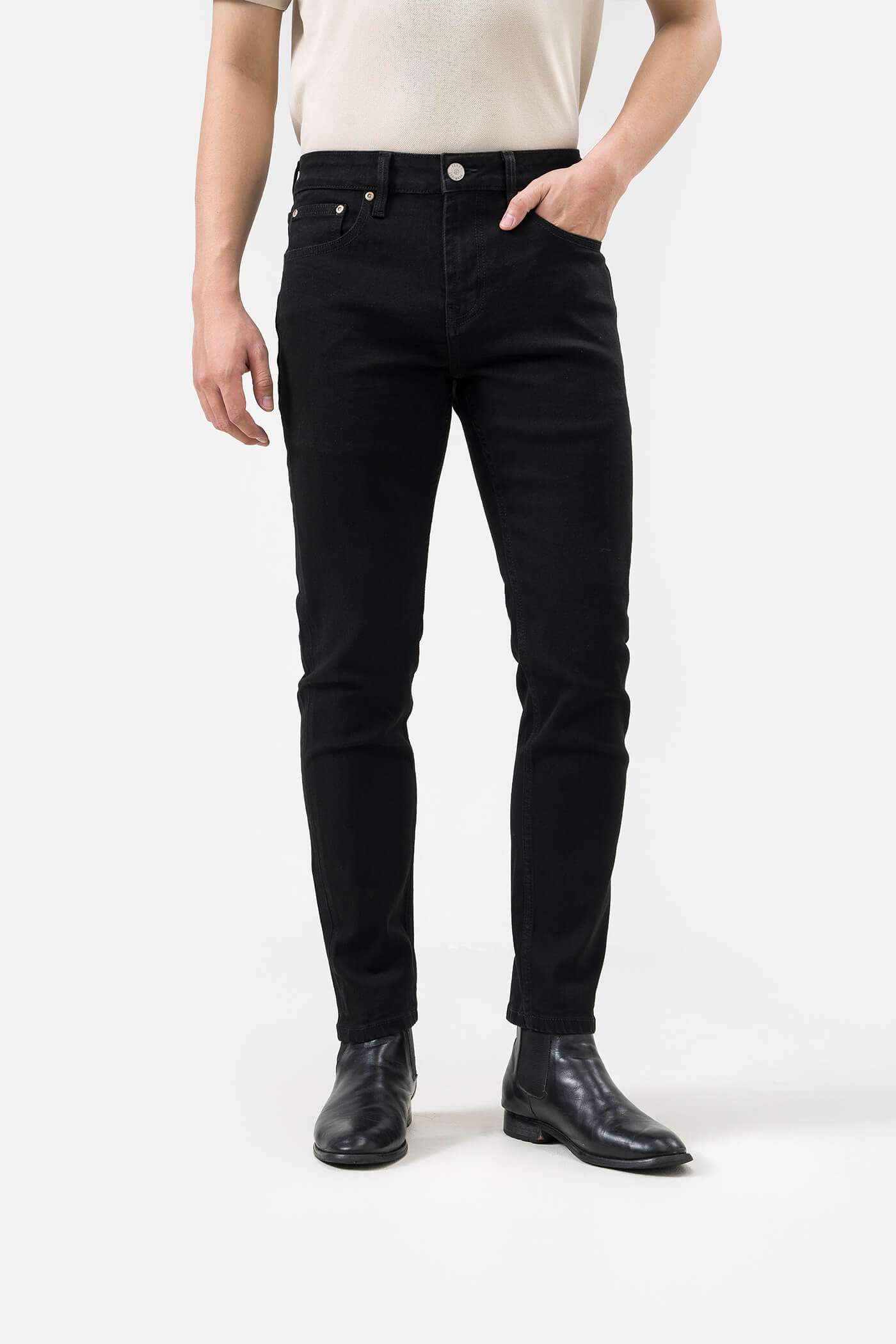 Quần Jeans Nam Basics dáng Slim fit - undefined