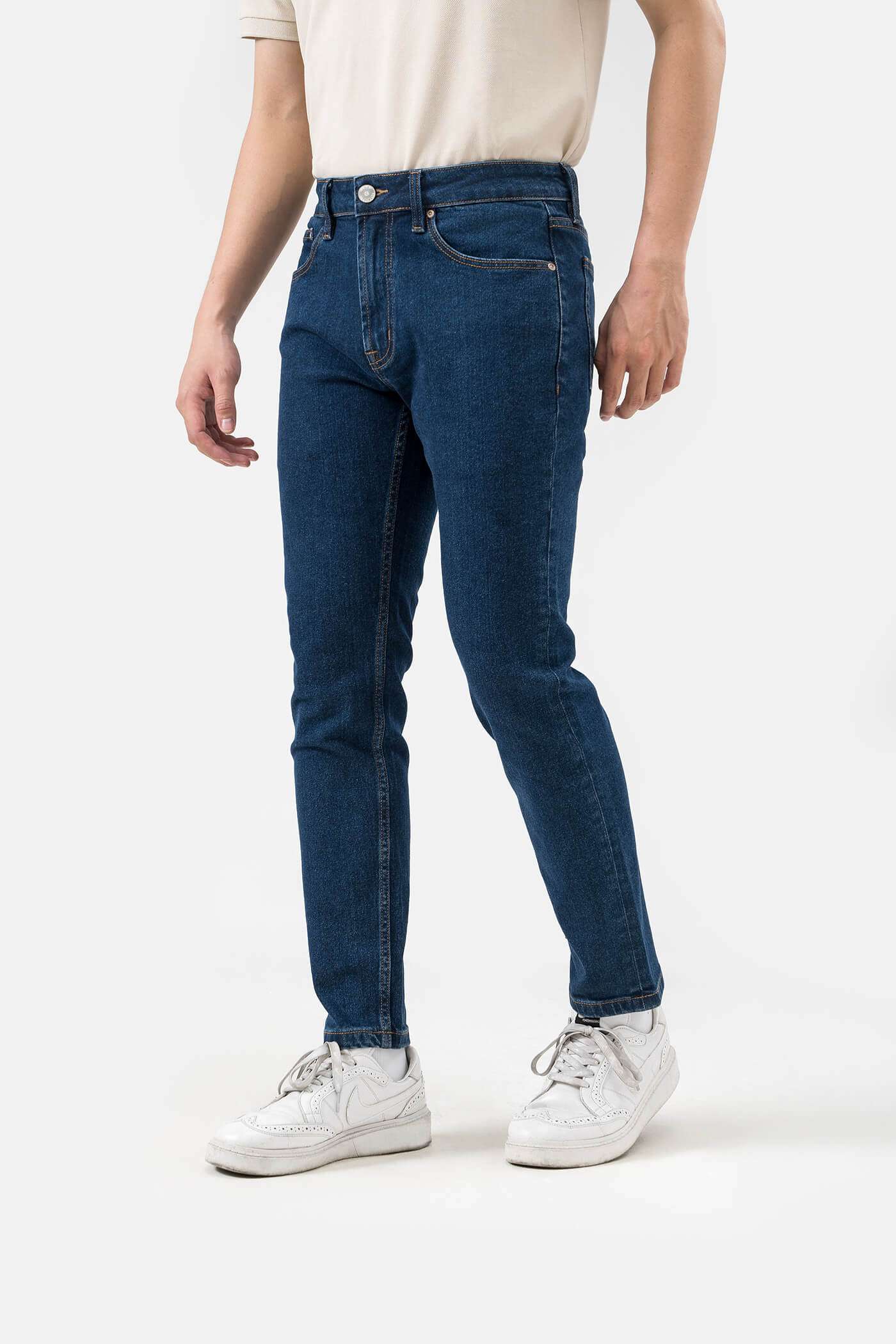 Quần Jeans Nam Basics dáng Slim fit - undefined