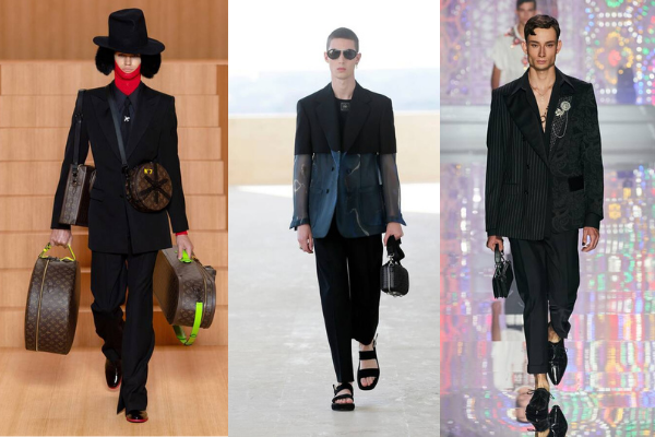 Xu hướng thời trang nam 2022 không thể thiếu các bộ suit đen lịch lãm