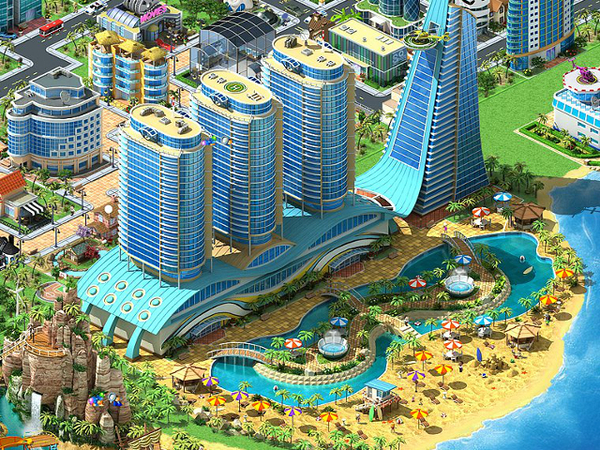 Xây dựng các kiến trúc, công trình thành phố trong game Megapolis