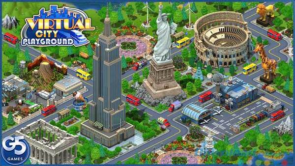Phát triển xây dựng thành phố xanh sạch đẹp trong game xây thành phố Virtual City Playground