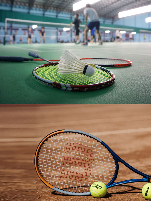 Điểm tương tự của cầu lông và tennis chính là có thể chơi riêng lẻ hoặc theo cặp đôi