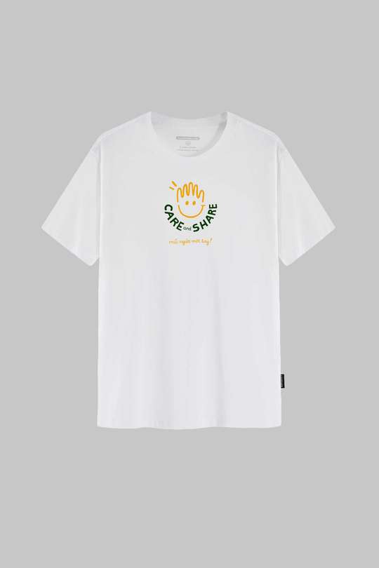 Áo thun Cotton Care & Share Smile - Mỗi người một tay - undefined