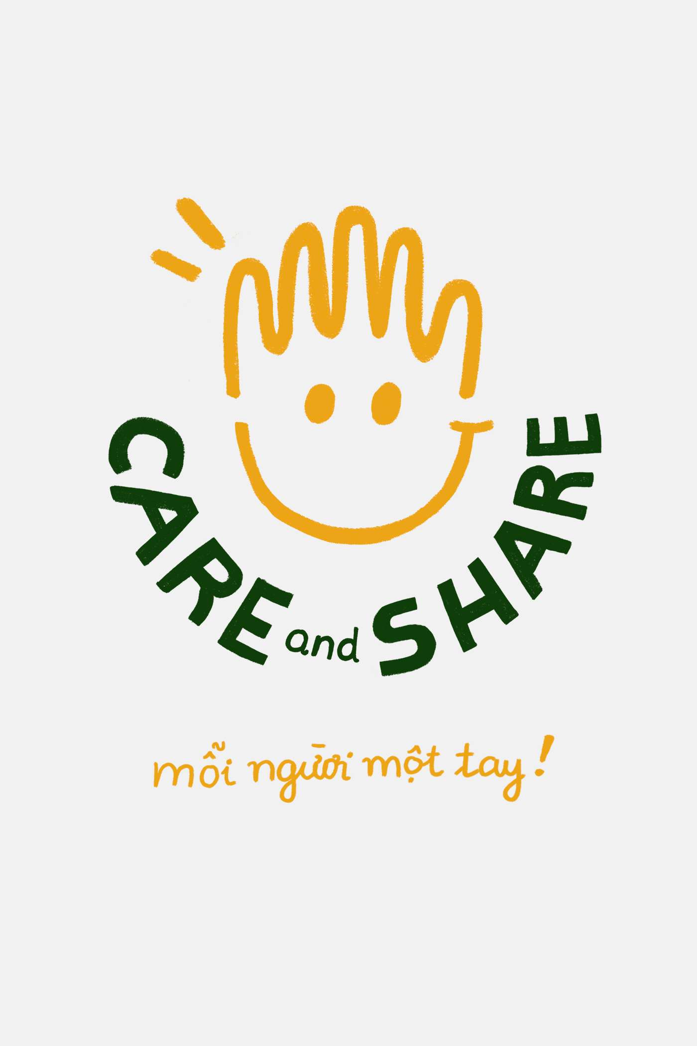 Áo thun Cotton Care & Share Smile - Mỗi người một tay - undefined