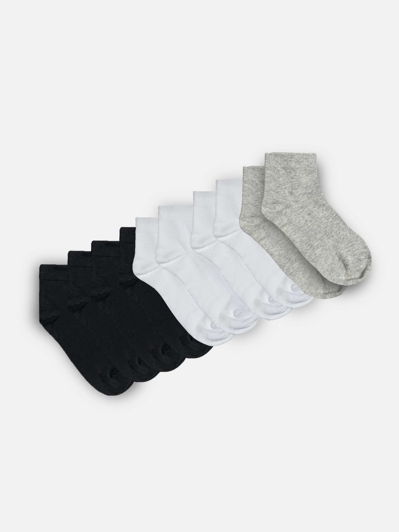 Combo 5 Đôi Tất Nam cổ trung Basics - undefined