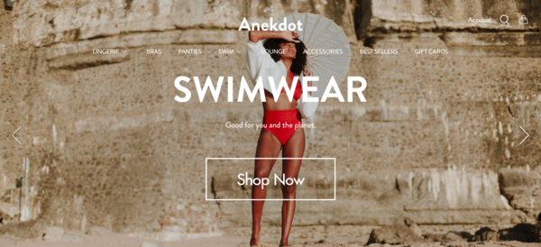 Thương hiệu Anekdot đã upcycling những vật dụng, chất liệu tái chế thành đồ bơi, đồ lót gợi cảm cho phái nữ