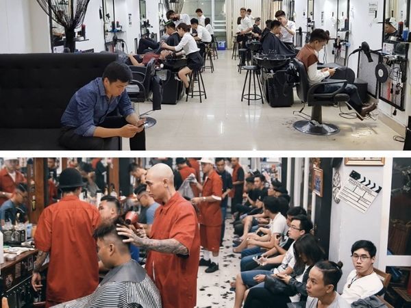Salon hiện đại - barber cổ điển mà chất