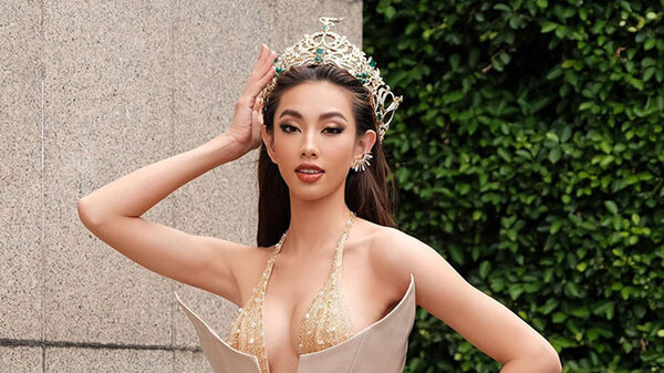  Hoa hậu Thuỳ Tiên liên tục tạo dấu ấn rực rỡ trong cuộc thi Hoa hậu Hòa Bình thế giới.